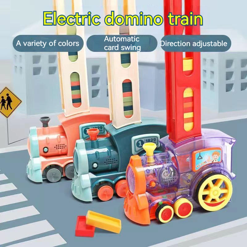 Kids Electric Dominoes Blocks Game Diy Domino Train Car Set With Sound & Light Automatic Laying Toy Educational Toys For Childr
Kids Electric Dominoes Blocks Game Diy Domino Train Car Set With Sound & Light Automatic Laying Toy Educational Toys For Childr