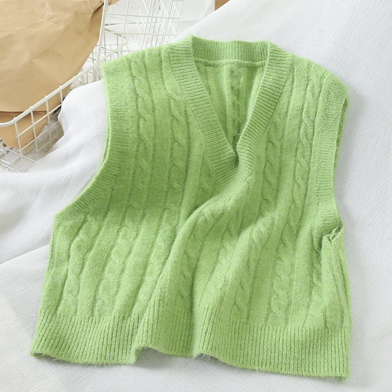 Elliexi Women Autumn Winter Sweater Vest Preppy Style Women Sleeveless Knitted Tanks and Vest Knitted Casual Sweater Vests
Elliexi Women Autumn Winter Sweater Vest Preppy Style Women Sleeveless Knitted Tanks and Vest Knitted Casual Sweater Vests