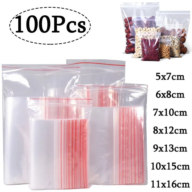 100Pcs/Pack Resealable Plastic Bags Tranparent Jewelry Bags Clear Packaging Bags Food Cookie Kitchen Fresh Organize Bags
100Pcs/Pack Resealable Plastic Bags Tranparent Jewelry Bags Clear Packaging Bags Food Cookie Kitchen Fresh Organize Bags