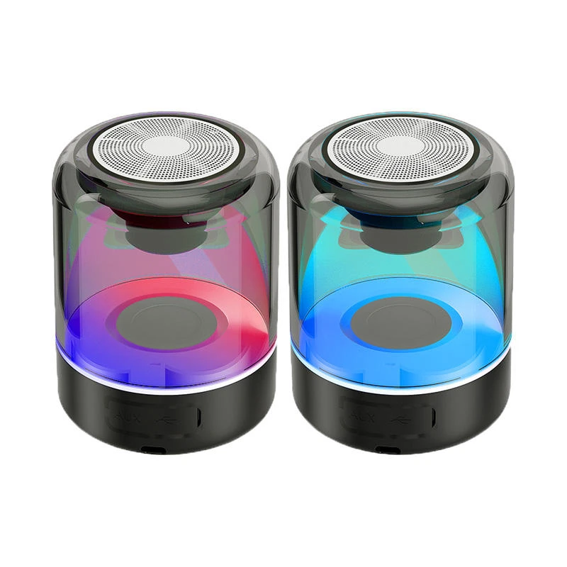 

Wholesale RGB Bluetooth Speaker with Night Light Colorful Light Portable Speaker Breathable Lights Marquee Speaker TWS Support
