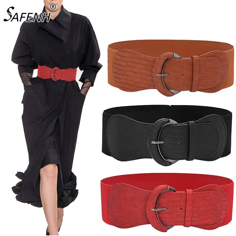1pcs Fashion Women Wide Elastic Waist Belt Dress Belt Accessories Stretch Elastic Wide Corset Waist Metal Buckle
1pcs Fashion Women Wide Elastic Waist Belt Dress Belt Accessories Stretch Elastic Wide Corset Waist Metal Buckle