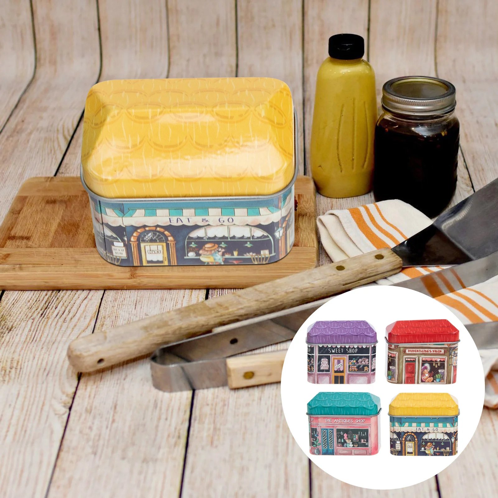 4Pcs House Design Tinplate Boxes Mini House Tin Boxes Living Room Candy Boxes (Random Pattern)
4Pcs House Design Tinplate Boxes Mini House Tin Boxes Living Room Candy Boxes (Random Pattern)