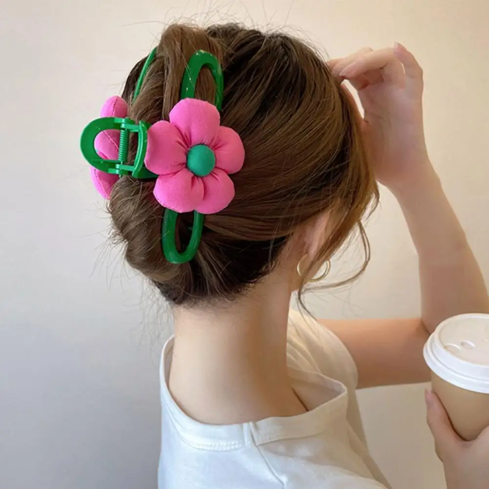 Classic Shark Clip Crossing Teeth Tight Women Double-Sided Flower Decor Big Hair Clip Lightweight Big Hair Clip Styling Tool
Classic Shark Clip Crossing Teeth Tight Women Double-Sided Flower Decor Big Hair Clip Lightweight Big Hair Clip Styling Tool