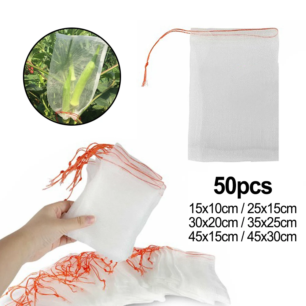 50PCS Protect Mesh Bag Garden Protection Bags With Drawstring Plants Flower Fruit Protectors Plant Care Supplies
50PCS Protect Mesh Bag Garden Protection Bags With Drawstring Plants Flower Fruit Protectors Plant Care Supplies