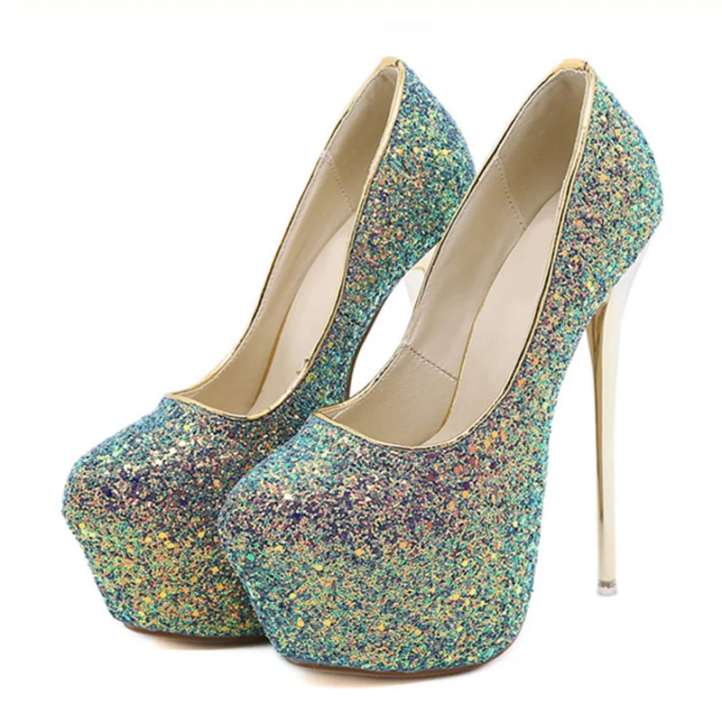 Size 44 45 Women Pumps Extrem Sexy High Heels Platform Fashion Bling Sequined Cloth Round Toe Ladies Wedding Shoes Bride
Size 44 45 Women Pumps Extrem Sexy High Heels Platform Fashion Bling Sequined Cloth Round Toe Ladies Wedding Shoes Bride