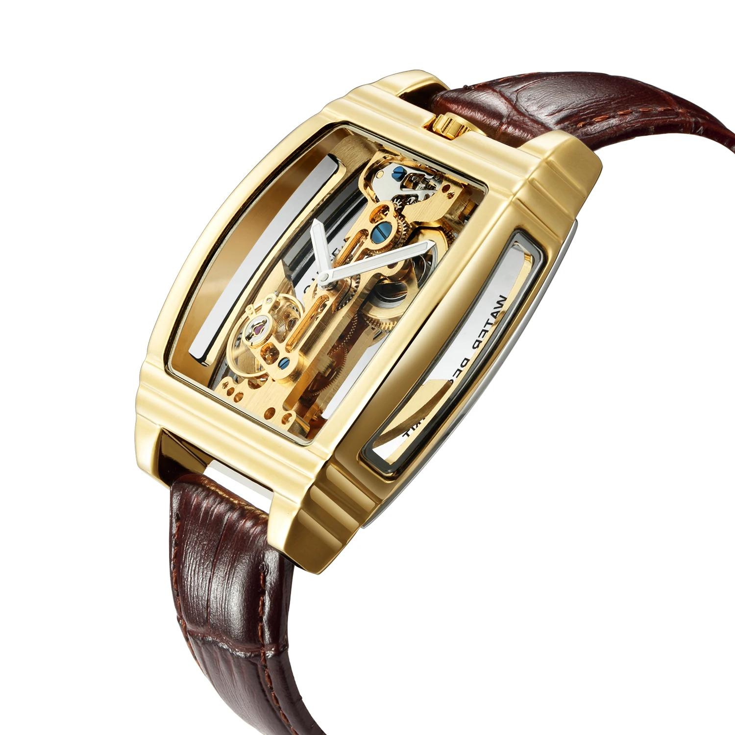 Automatic Mechanical Watch Men Gold Turbillon Steampunk Unique Transparent Skeleton Self Wind Tourbillon Watches montre homme
Automatic Mechanical Watch Men Gold Turbillon Steampunk Unique Transparent Skeleton Self Wind Tourbillon Watches montre homme