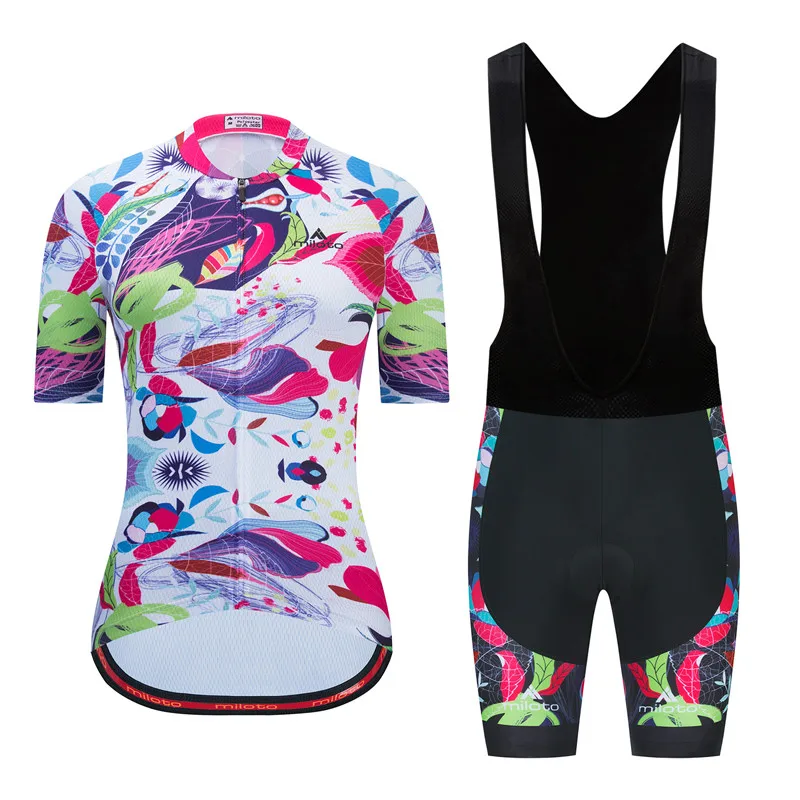 Women Cycling Clothing MILOTO Bicycle Jersey Set Female Sports Team Ciclismo Girl Cycle Casual Wear Road Bike Bib Pad Short Pant
Women Cycling Clothing MILOTO Bicycle Jersey Set Female Sports Team Ciclismo Girl Cycle Casual Wear Road Bike Bib Pad Short Pant