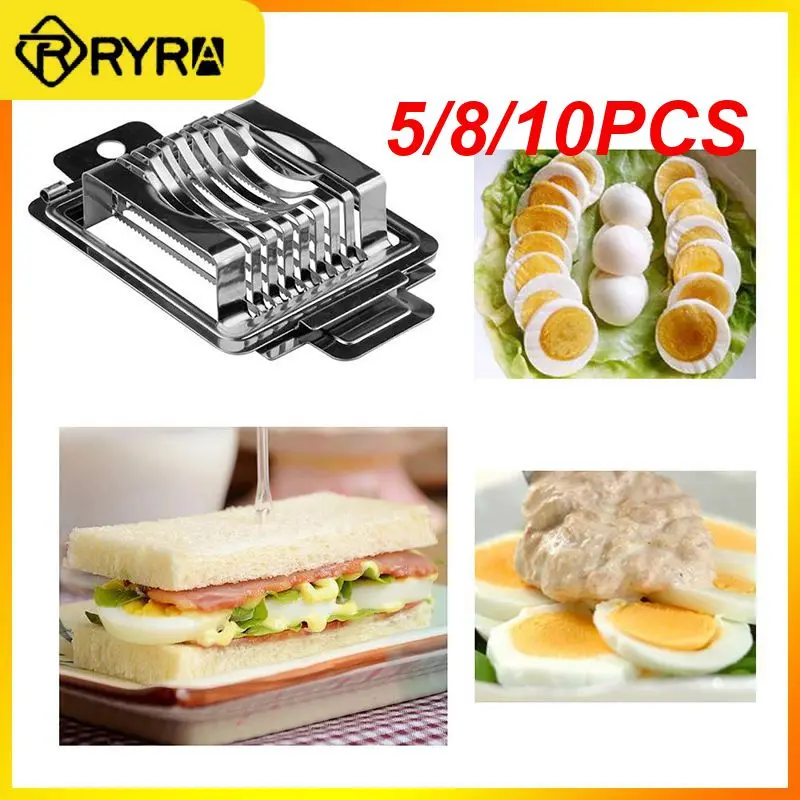 

5/8/10PCS Multifunctional Fruit Slicer Portable Egg Product Divider Luncheon Meat Household Egg Slicer Kitchen Accessories Tools