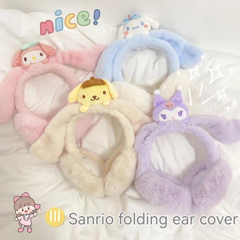 Sanrio My Melody Plush Doll Ear Warmer Cinnamoroll Kuromi Cartoon Winter Earmuffs Soft Stuffed Headband Earcap Toy Kids Gift
Sanrio My Melody Plush Doll Ear Warmer Cinnamoroll Kuromi Cartoon Winter Earmuffs Soft Stuffed Headband Earcap Toy Kids Gift