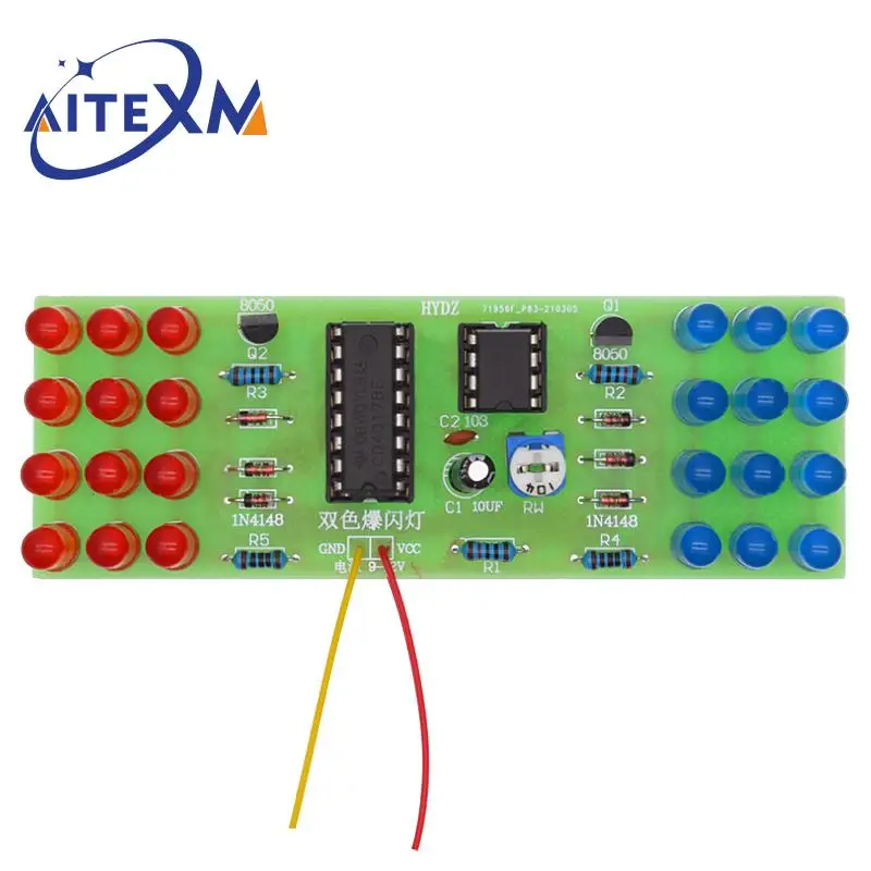 Мигающий светодиодный комплект «сделай сам» NE555 CD4017 IC светодиодные комплекты электронных фонарей красный синий двухцветный комплект «сделай сам» стробоскопический электронный костюм YANXD
Мигающий светодиодный комплект «сделай сам» NE555 CD4017 IC светодиодные комплекты электронных фонарей красный синий двухцветный комплект «сделай сам» стробоскопический электронный костюм YANXD