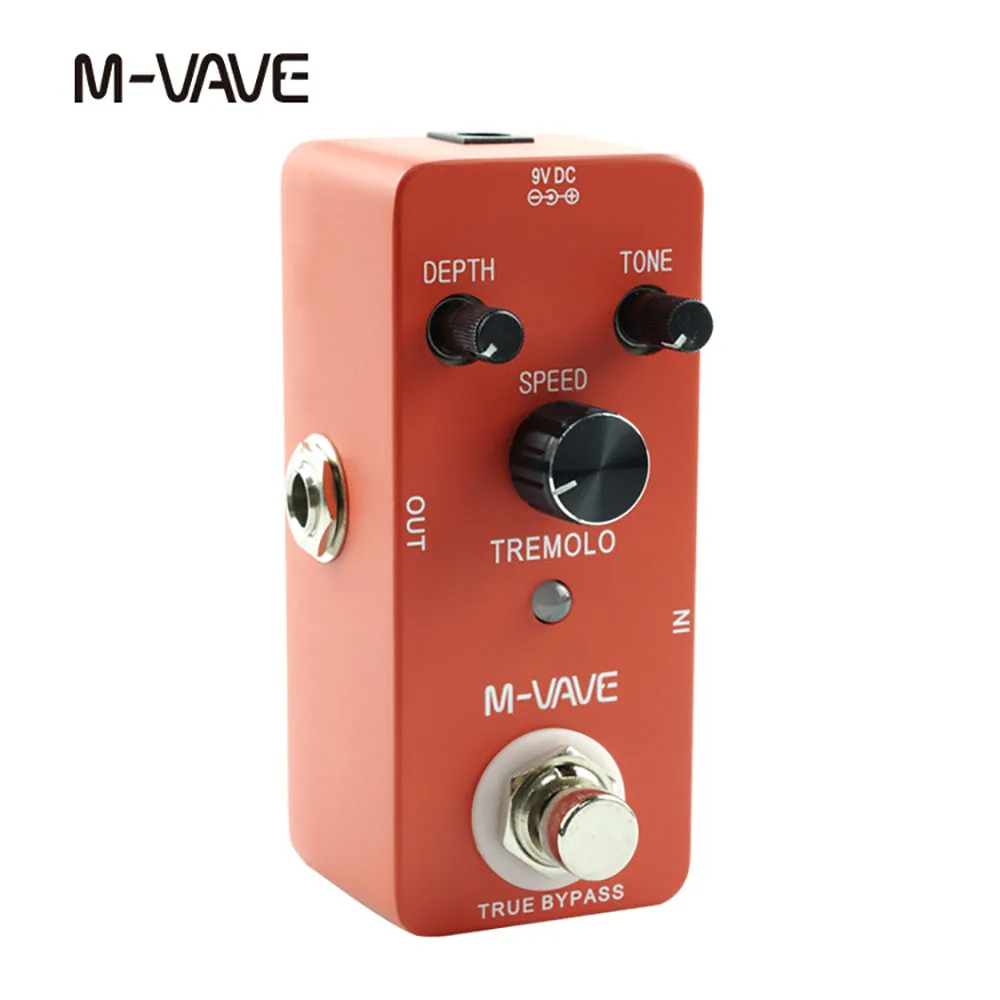 

M-VAVE TREMOLO Classic Guitar Effect Pedal Effects Processors Zinc Alloy Shell True Bypass Electric Guitar Pedal for guitar