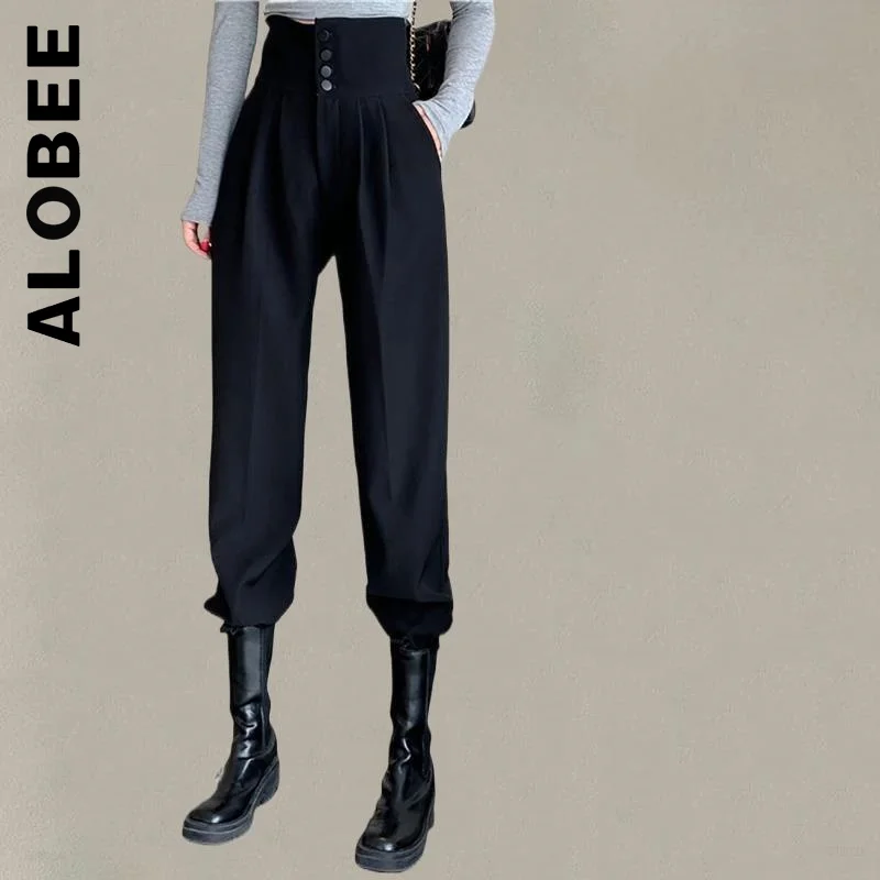 Alobee New Pants Women Trousers Baggy Slim Leg Pants Chic Soft Pant High Waist Quality Sweatpants Female Trousers
Alobee New Pants Women Trousers Baggy Slim Leg Pants Chic Soft Pant High Waist Quality Sweatpants Female Trousers