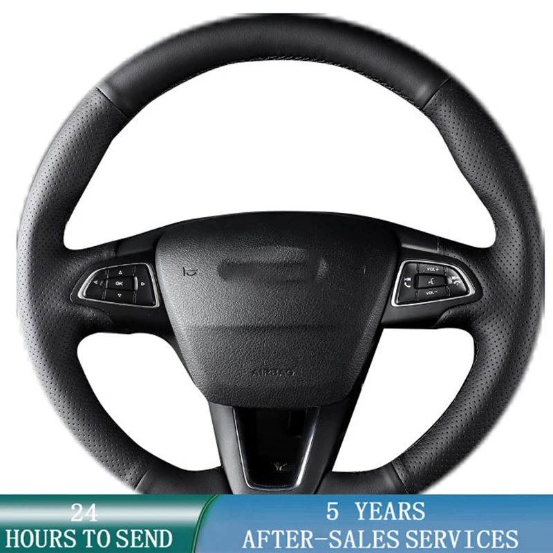 Car Steering Wheel Cover Cowhide Leather Braid For Ford Focus 3 2015-2018 Kuga 2016-2019 Escape C-MAX Ecosport 2018-2019
Car Steering Wheel Cover Cowhide Leather Braid For Ford Focus 3 2015-2018 Kuga 2016-2019 Escape C-MAX Ecosport 2018-2019