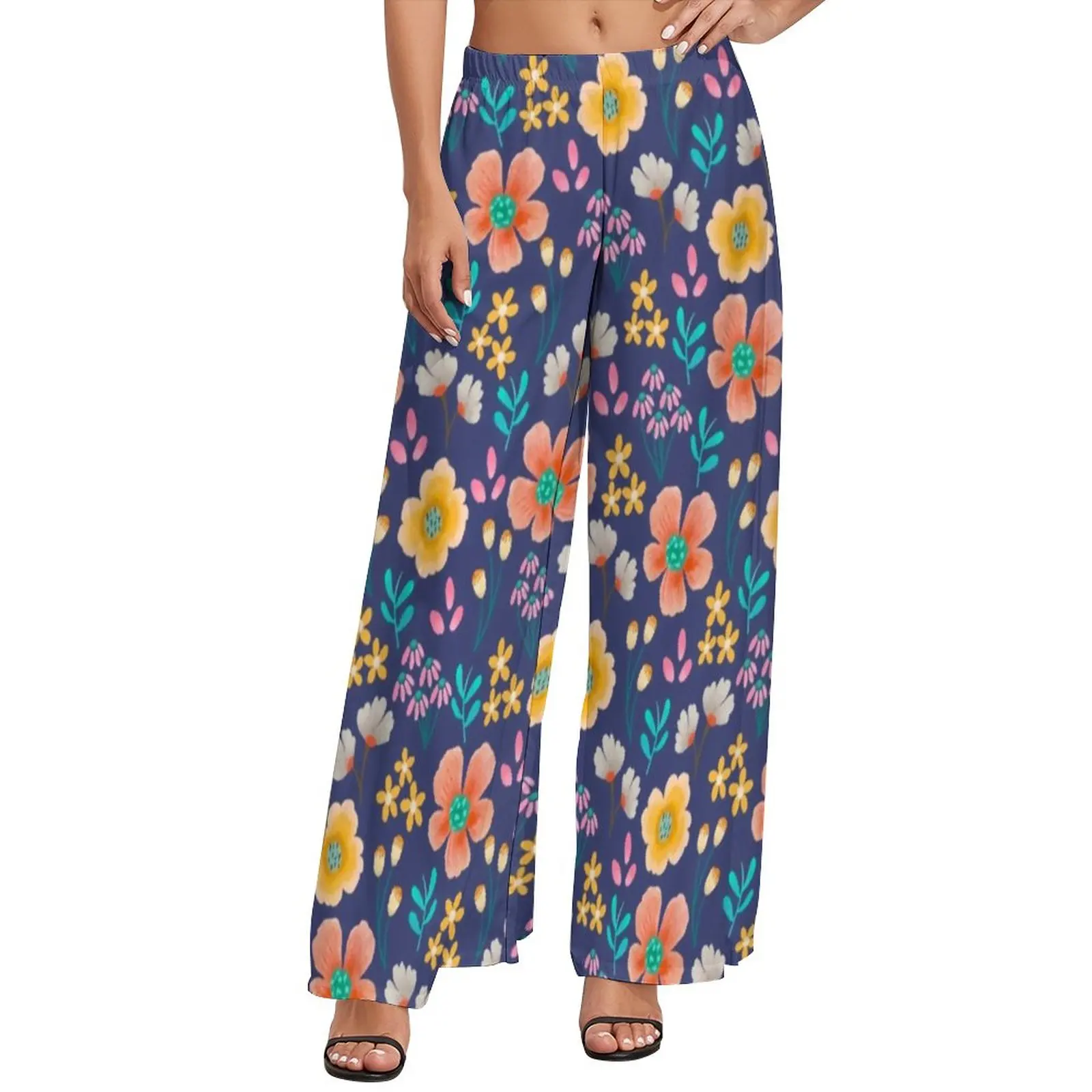 Vibrant Bright Flowers Straight Pants Cute Floral Print Casual Wide Pants Women Oversized Street Fashion Graphic Trousers
Vibrant Bright Flowers Straight Pants Cute Floral Print Casual Wide Pants Women Oversized Street Fashion Graphic Trousers