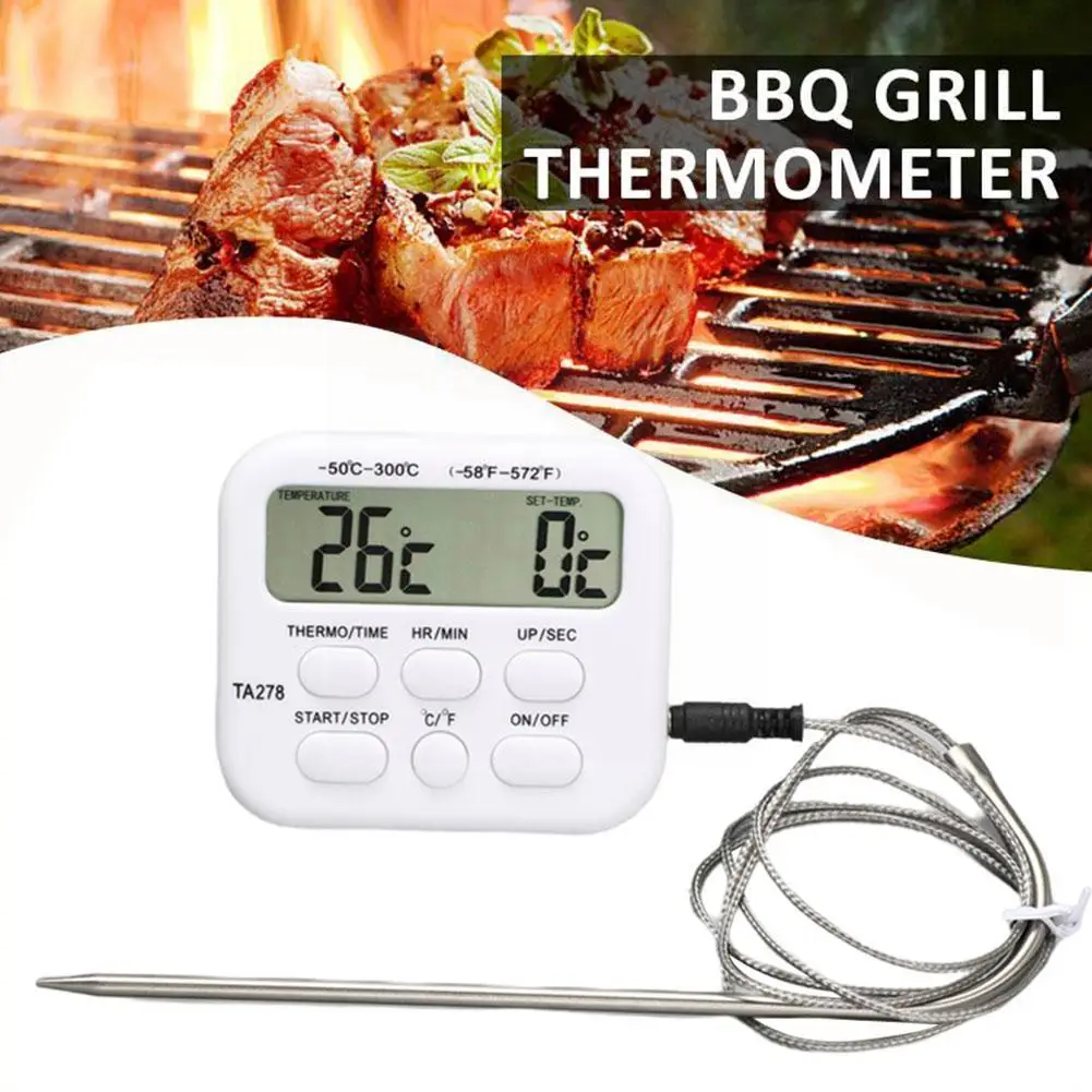 Probe Thermometer Barbecue Food Temperature High-precision Thermometer Tool Cooking M9w7
Probe Thermometer Barbecue Food Temperature High-precision Thermometer Tool Cooking M9w7