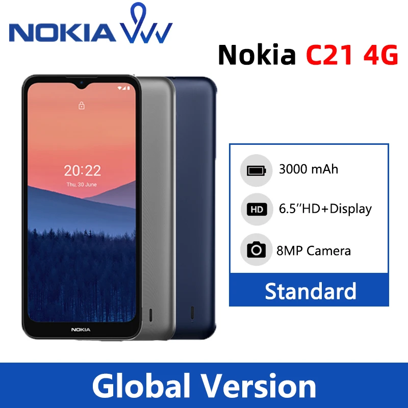 Nokia C21 4G 6.5'' HD+ V-notch Dual SIM 3000 mAh All-day battery life 2+32GB Android™ 11 with GPS/AGPS MicroSD support 256GB
Nokia C21 4G 6.5'' HD+ V-notch Dual SIM 3000 mAh All-day battery life 2+32GB Android™ 11 with GPS/AGPS MicroSD support 256GB