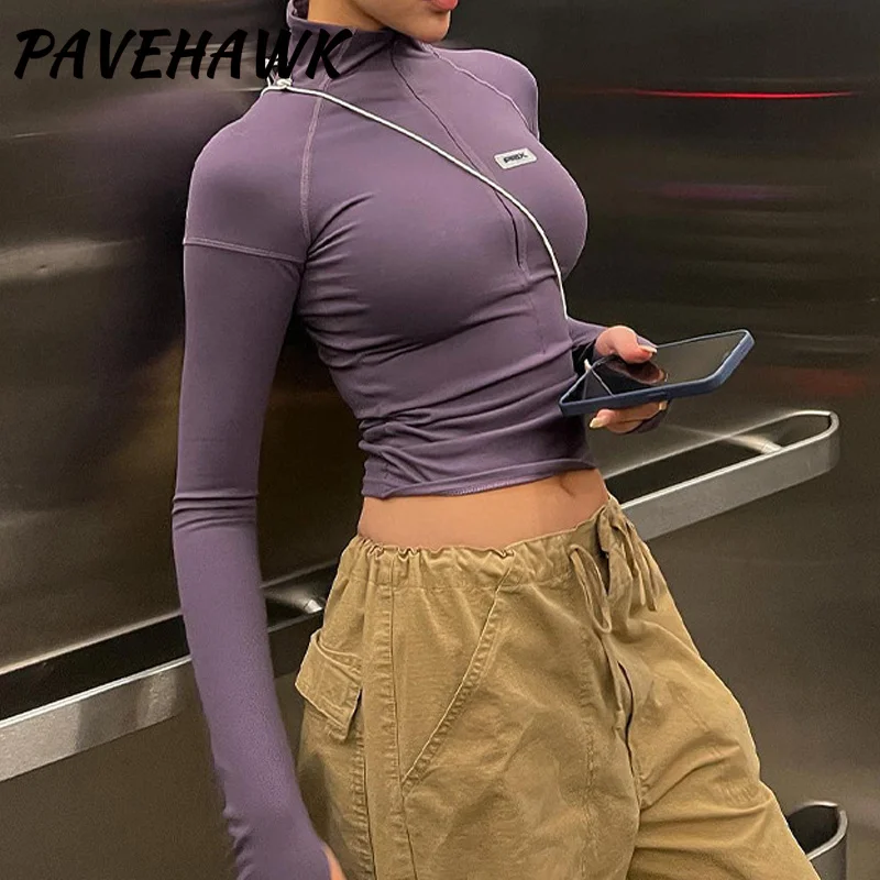 Long Sleeve Crop Tops Women Zipper Streetwear Solid Slim Fit Causal Basic Spring Autumn T-Shirts Pullovers Fashion Y2K Clothes
Long Sleeve Crop Tops Women Zipper Streetwear Solid Slim Fit Causal Basic Spring Autumn T-Shirts Pullovers Fashion Y2K Clothes