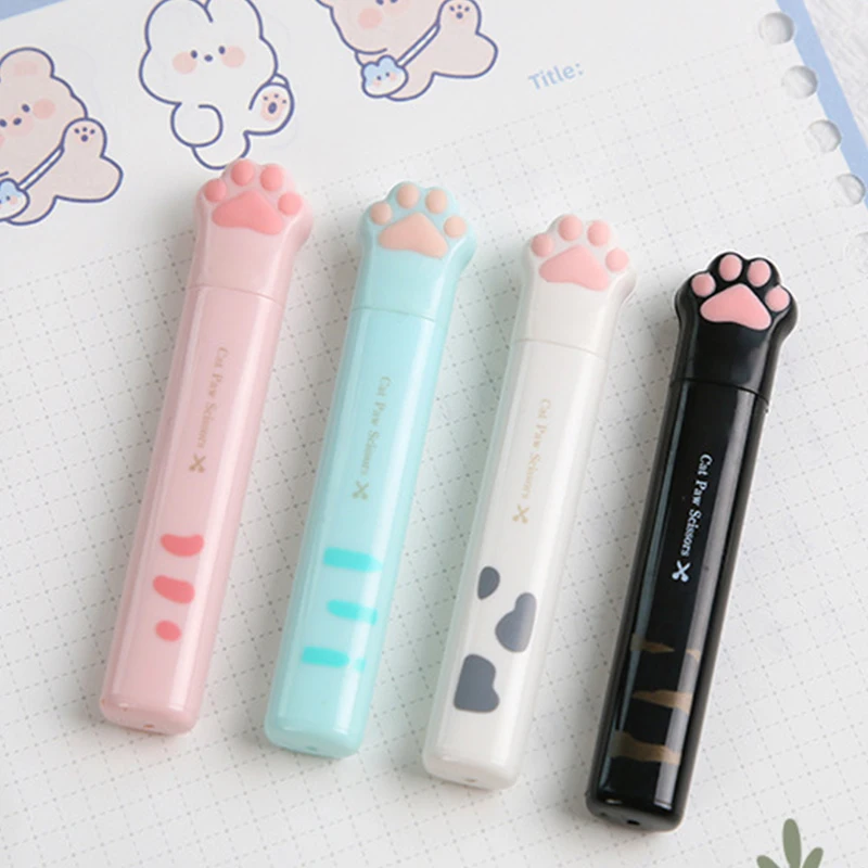 Cute Multifunctional Stainless Steel Hand Scissors Mini Portable Kawaii Cat Paw Art Scissors School Stationery Novelty
Cute Multifunctional Stainless Steel Hand Scissors Mini Portable Kawaii Cat Paw Art Scissors School Stationery Novelty