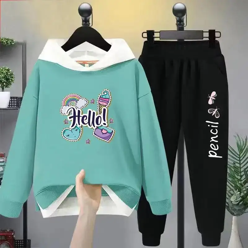 Girls Fashion Hoodies Pants 2pcs Clothing Sets Spring Autumn Children Sportsuit Boys Clothes Outfits Teen Kids Tracksuits 2022
Girls Fashion Hoodies Pants 2pcs Clothing Sets Spring Autumn Children Sportsuit Boys Clothes Outfits Teen Kids Tracksuits 2022