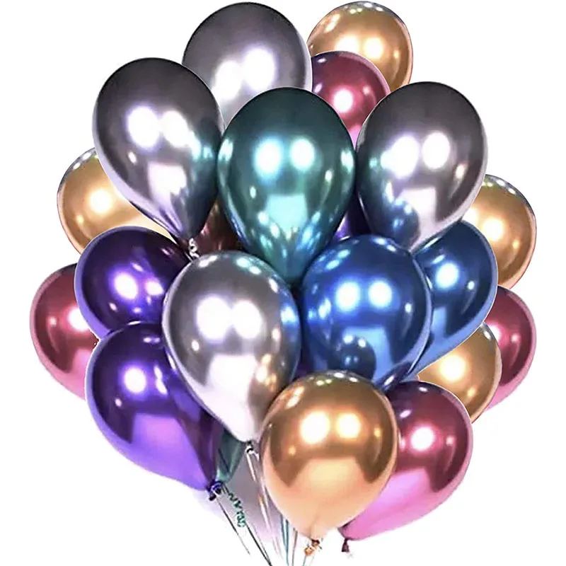 12Inch Metallic Balloons Assorted Multicolor Color Metallic Chrome Balloons for Party Thick Latex Balloons for Party Decoration
12Inch Metallic Balloons Assorted Multicolor Color Metallic Chrome Balloons for Party Thick Latex Balloons for Party Decoration