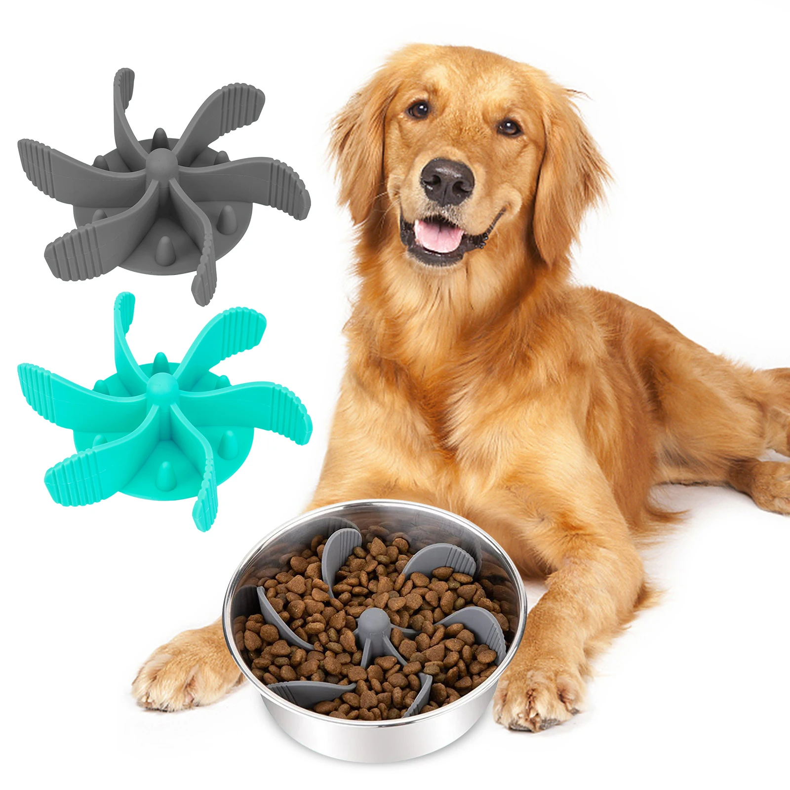 Windmill Silicone Slow Food Anti Choking Bowl, Slow Feeder Dog Bowl, Inserted Spiral Slow Feeder Pet Dog Cat Silicone Bowl
Windmill Silicone Slow Food Anti Choking Bowl, Slow Feeder Dog Bowl, Inserted Spiral Slow Feeder Pet Dog Cat Silicone Bowl