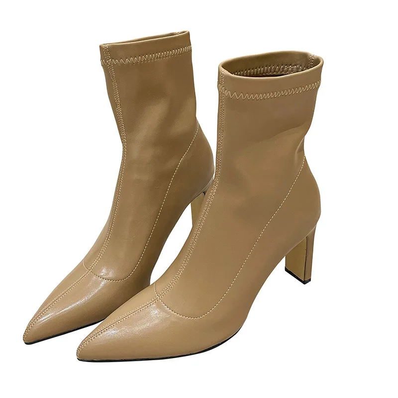 Chunky Women Ankle Boots High Heels Winter Shoes New Brand Pumps Designer Pointed Toe Chelsea Boots Casual Women Shoes
Chunky Women Ankle Boots High Heels Winter Shoes New Brand Pumps Designer Pointed Toe Chelsea Boots Casual Women Shoes
