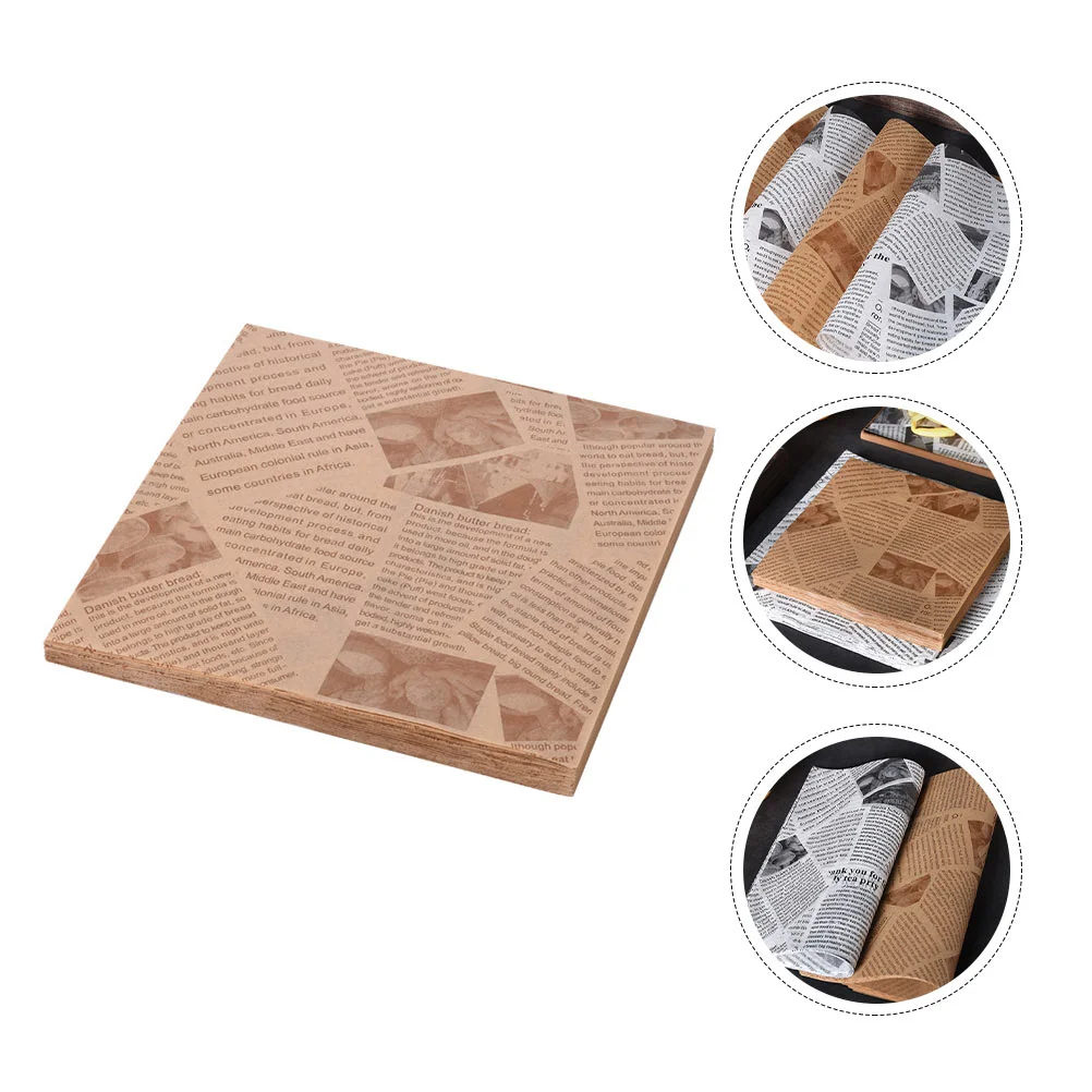 500pcs Newspaper Paper Parchment Paper Sheets Liners Non- Parchment Hamburgers Wrapping Papers Wax Sandwich Paper
500pcs Newspaper Paper Parchment Paper Sheets Liners Non- Parchment Hamburgers Wrapping Papers Wax Sandwich Paper