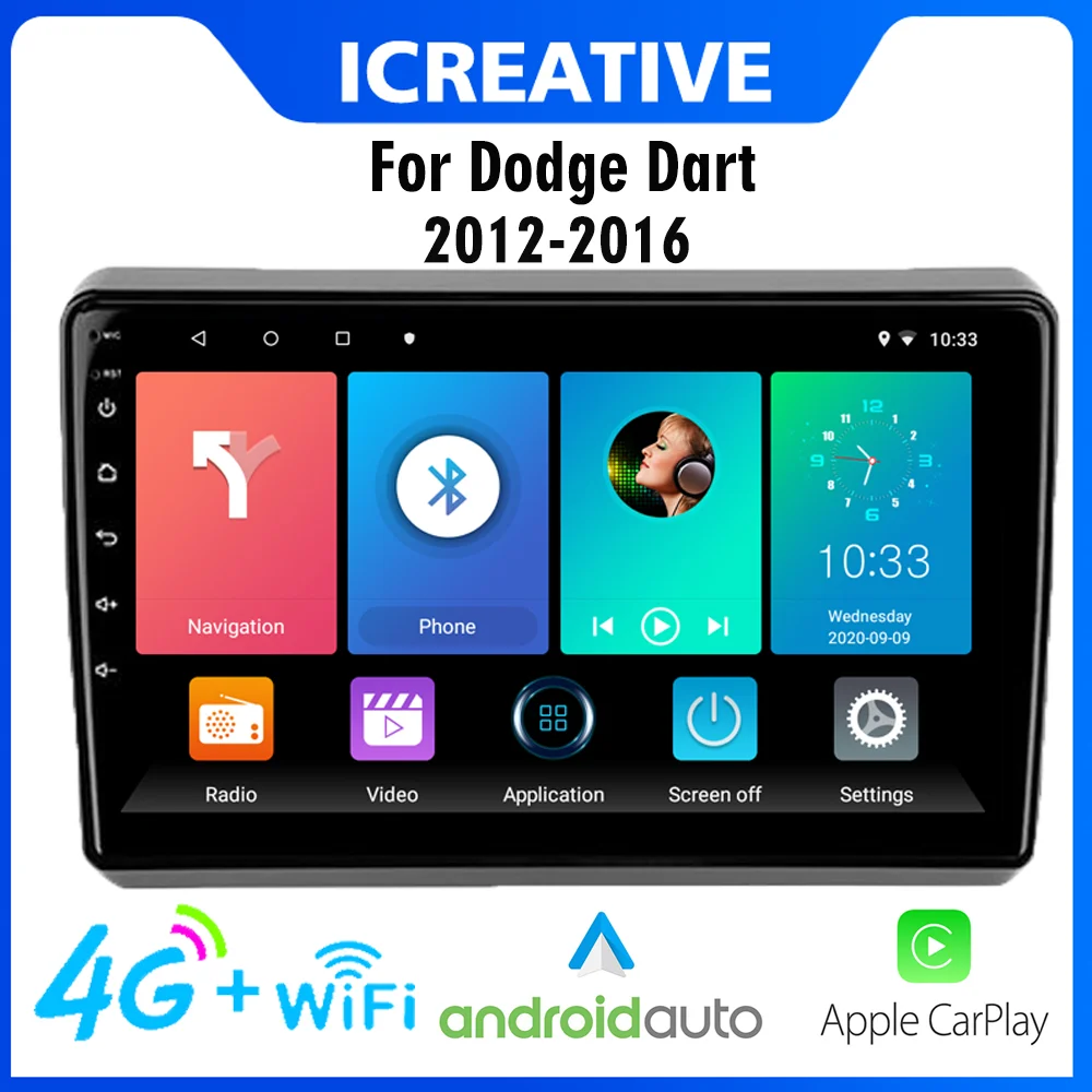 2 Din 9" Android 4G Carplay Car Multimedia Audio For Dodge Dart 2012 - 2016 Aftermarket FM BT GPS Navigation Player Head Unit
2 Din 9" Android 4G Carplay Car Multimedia Audio For Dodge Dart 2012 - 2016 Aftermarket FM BT GPS Navigation Player Head Unit
