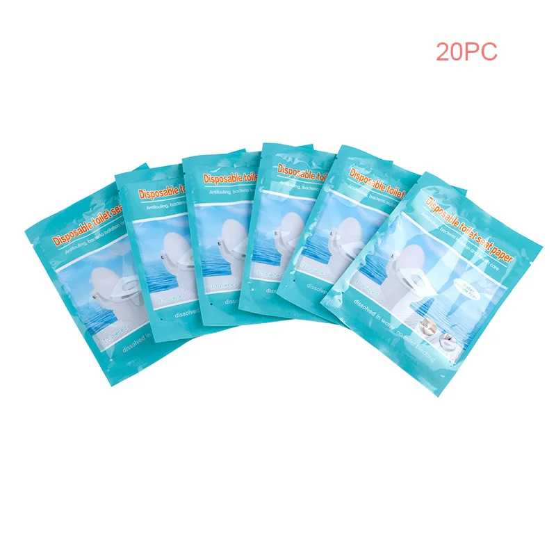 20pcs Disposable Toilet Seat Cover Hotel Single-piece Soluble Water Toilet Paper Travel Portable Bathroom Pad Accessories C68 
20pcs Disposable Toilet Seat Cover Hotel Single-piece Soluble Water Toilet Paper Travel Portable Bathroom Pad Accessories C68