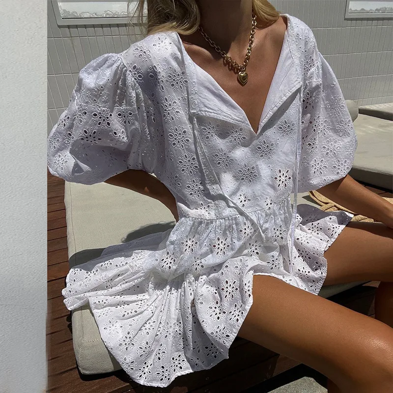 Fashion high-end women's clothing 2022 summer new personality women's clothing mid-sleeve chain link hollow bohemian dress
Fashion high-end women's clothing 2022 summer new personality women's clothing mid-sleeve chain link hollow bohemian dress