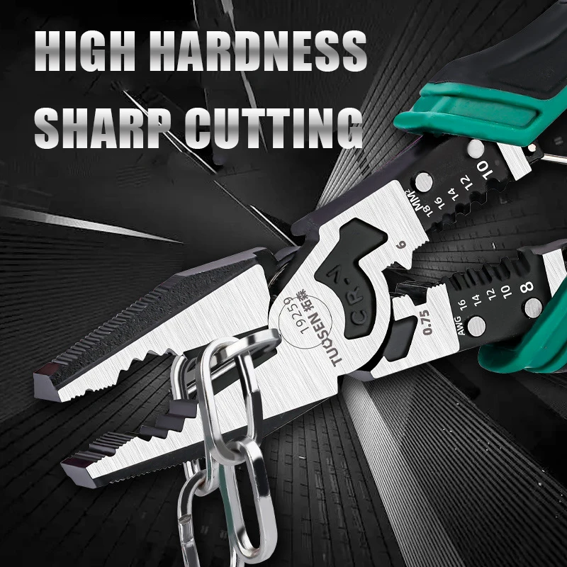 9 Inch Multi-function Electrician Pliers Combination PliersHeavy Duty Wire Pliers Diagonal Pliers Pointed Nose Pliers Hand Tools
9 Inch Multi-function Electrician Pliers Combination PliersHeavy Duty Wire Pliers Diagonal Pliers Pointed Nose Pliers Hand Tools