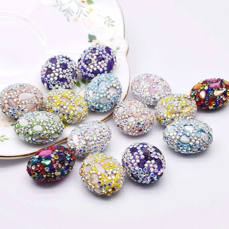 2/5Pcs Mix Color 17x23mm Rhinestone Crystal Ball Beads Ellipse Shaped Spacer Bead DIY Jewelry Making Bracelets Accessories
2/5Pcs Mix Color 17x23mm Rhinestone Crystal Ball Beads Ellipse Shaped Spacer Bead DIY Jewelry Making Bracelets Accessories