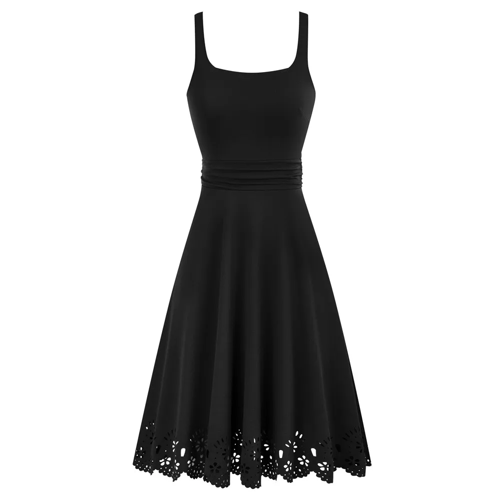 Liumilac Summer Dress Women 2022 Fashion Floral Hollow Out Hem Dress Solid Sleeveless U-Neck Pleated Waist A-Line Dress
Liumilac Summer Dress Women 2022 Fashion Floral Hollow Out Hem Dress Solid Sleeveless U-Neck Pleated Waist A-Line Dress