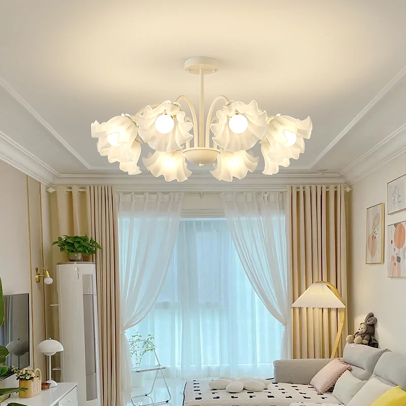 Cream Style Bedroom Chandelier LED Warm Romantic Minimalist Children's Room Nordic Restaurant Home Lighting Decor White
Cream Style Bedroom Chandelier LED Warm Romantic Minimalist Children's Room Nordic Restaurant Home Lighting Decor White