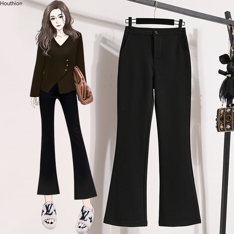 Summer Women's Pants High Waist Solid Color Casual Polyester Korean Fashion Loose Clothing Houthion
Summer Women's Pants High Waist Solid Color Casual Polyester Korean Fashion Loose Clothing Houthion