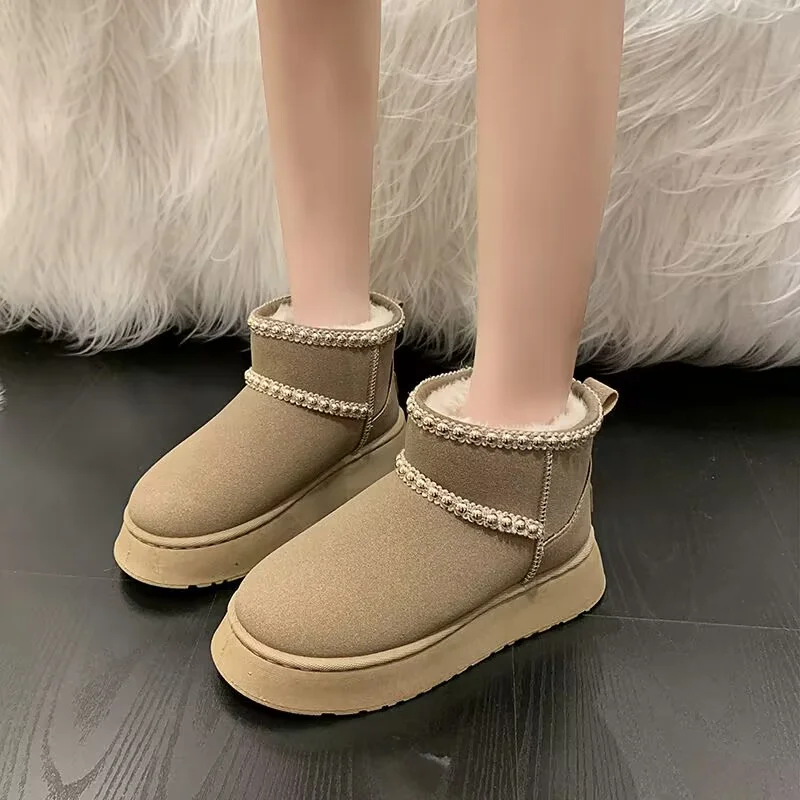 Edging hand custom plus fleece warm fur one boot thick soled waterproof platform all casual large size women 35-40
Edging hand custom plus fleece warm fur one boot thick soled waterproof platform all casual large size women 35-40
