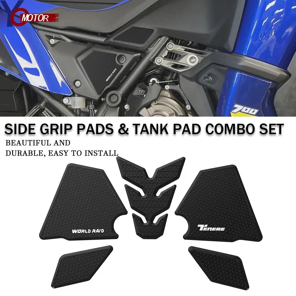 New For Yamaha Tenere 700 World Raid Standard Edition Motorcycle Accessories Side Grip Pads Tank Pad Combo Set Anti Slip Sticker
New For Yamaha Tenere 700 World Raid Standard Edition Motorcycle Accessories Side Grip Pads Tank Pad Combo Set Anti Slip Sticker