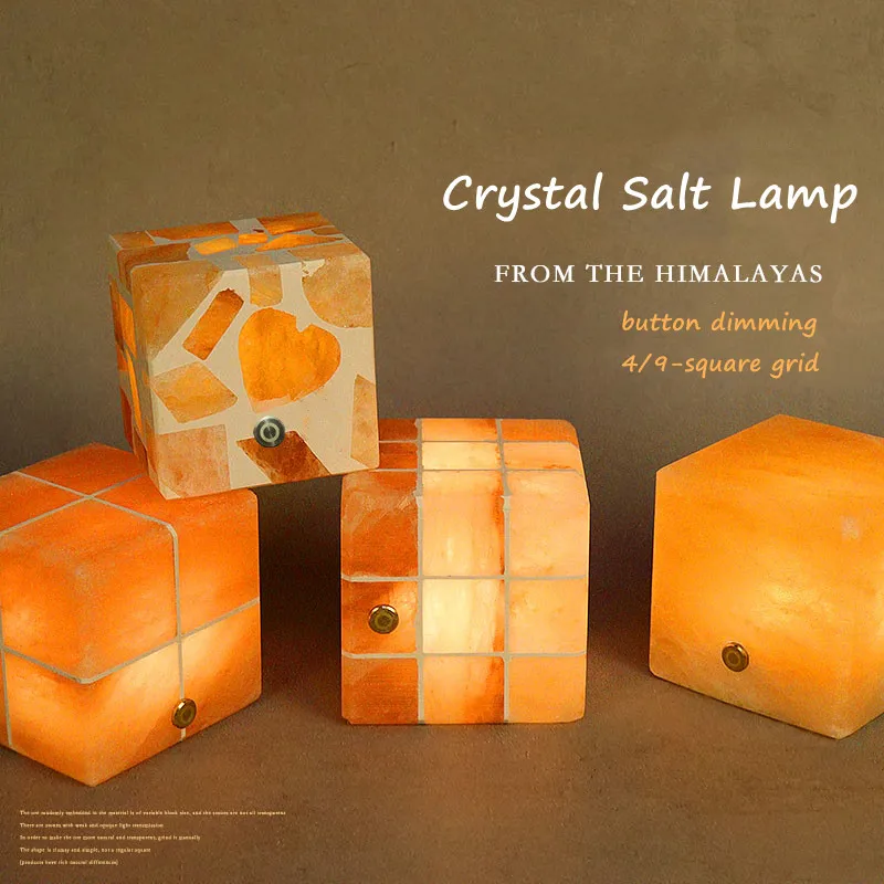 Rubik's Cube Salt Lamp Natural Himalayan Salt Table Lamps Night Light Natural Raw Stones Crystal Essential Nightlight Decor
Rubik's Cube Salt Lamp Natural Himalayan Salt Table Lamps Night Light Natural Raw Stones Crystal Essential Nightlight Decor