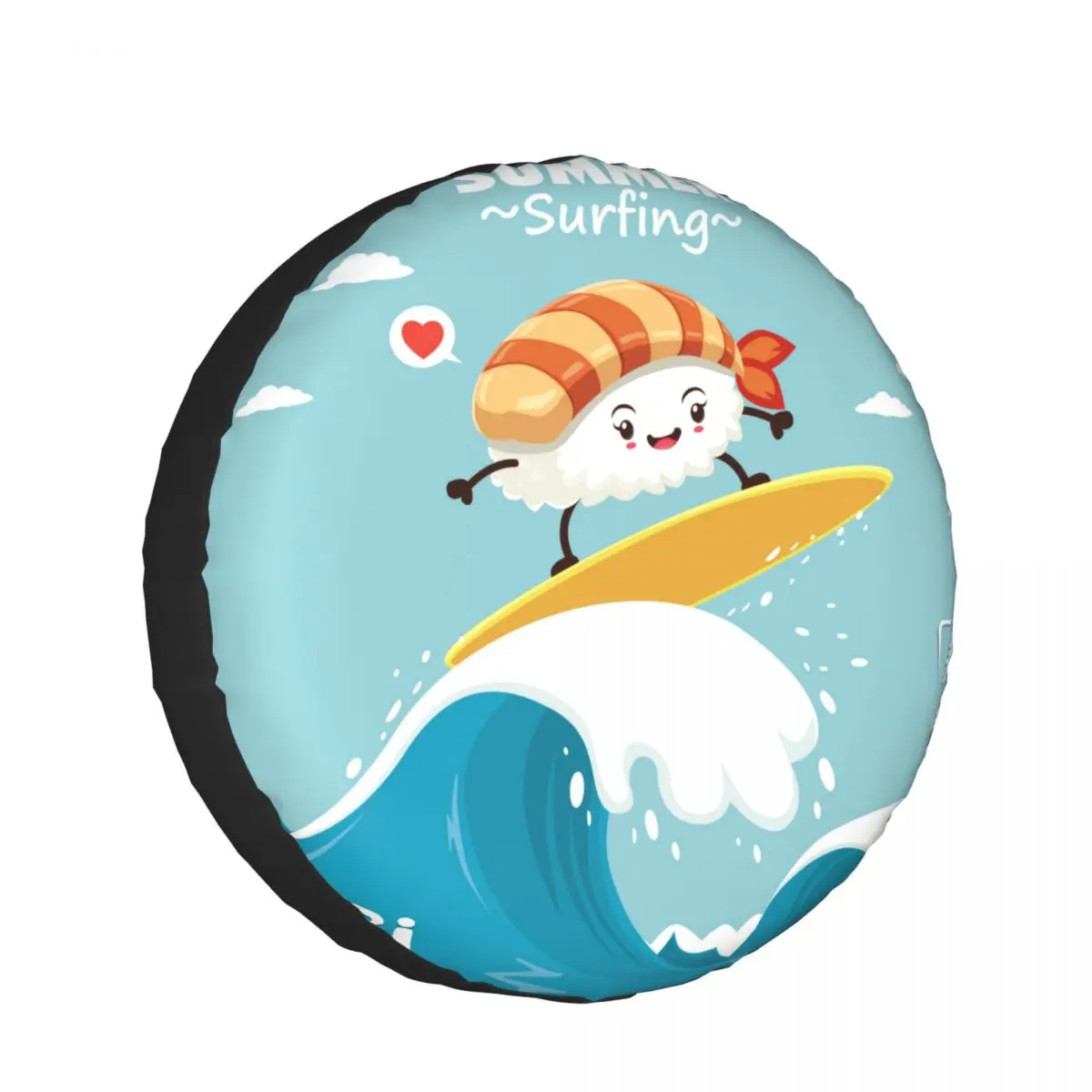 1Pc Car Spare Tire Cover Vintage Sushi Poster With Sushi Surfer Case Polyester Tire for Cars Wheel Protection Cover
1Pc Car Spare Tire Cover Vintage Sushi Poster With Sushi Surfer Case Polyester Tire for Cars Wheel Protection Cover