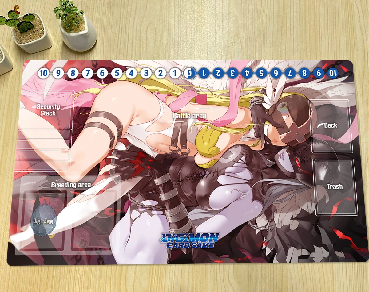 Digimon TCG Playmat Angewomon Lady Devimon CCG Card Game Board Game Mat Gaming Accessories Anime Mouse Pad Desk Mat Zones & Bag
Digimon TCG Playmat Angewomon Lady Devimon CCG Card Game Board Game Mat Gaming Accessories Anime Mouse Pad Desk Mat Zones & Bag