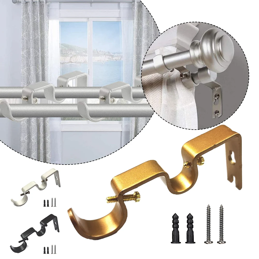 Power Tool Parts Curtain Rods Finials Brackets Double Pole Holder Wall Bracket Hook Hardware Treatment With Screws Plug Set New
Power Tool Parts Curtain Rods Finials Brackets Double Pole Holder Wall Bracket Hook Hardware Treatment With Screws Plug Set New