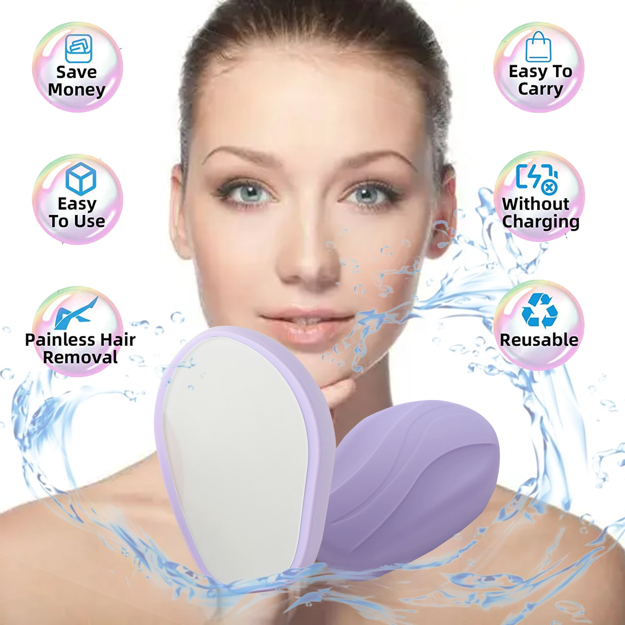 2022 New Painless Physical Hair Removal Epilators Crystal Hair Erase Safe Easy Cleaning Reusable Body Beauty Depilation Tool
2022 New Painless Physical Hair Removal Epilators Crystal Hair Erase Safe Easy Cleaning Reusable Body Beauty Depilation Tool