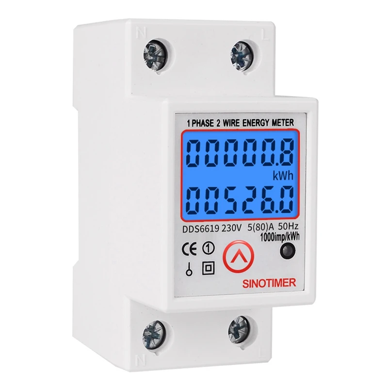 SINOTIMER Din Rail Digital Single Phase Reset Zero Energy Meter Kwh Voltage Current Power Consumption Meter Energy Meter
SINOTIMER Din Rail Digital Single Phase Reset Zero Energy Meter Kwh Voltage Current Power Consumption Meter Energy Meter