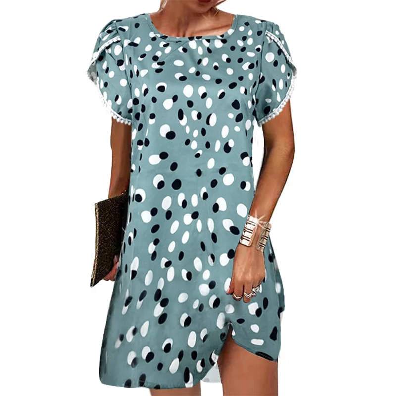 Green Dot Summer Mini Dresses Women 2022 Casual Boho Lace Floral Ladies Womens O-Neck Party Short Sleeve Loose Dress Female
Green Dot Summer Mini Dresses Women 2022 Casual Boho Lace Floral Ladies Womens O-Neck Party Short Sleeve Loose Dress Female