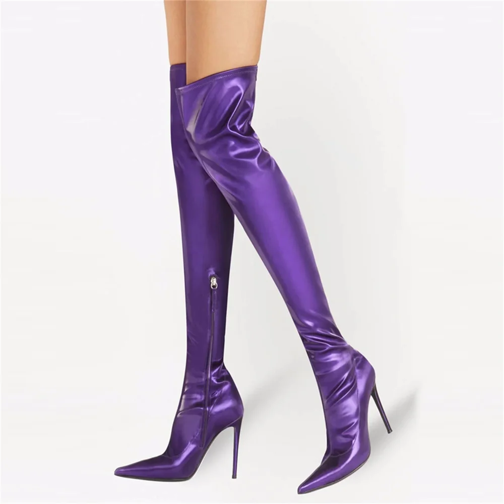 2023 Autumn/Winter New Fashion Women's High Stiletto Heel Pointed Toe Side Zipper Over The Knee Boots Catwalk shows
2023 Autumn/Winter New Fashion Women's High Stiletto Heel Pointed Toe Side Zipper Over The Knee Boots Catwalk shows