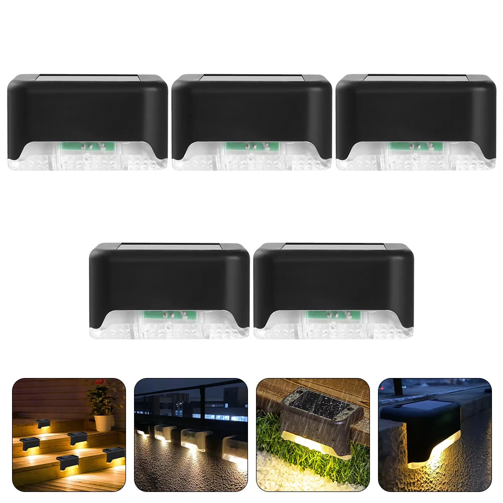 5 Pcs Step Light Waterproof Stair Lights LED Outdoor Wall Solar Garden Sconces Lighting Household Deck Yard Corridor
5 Pcs Step Light Waterproof Stair Lights LED Outdoor Wall Solar Garden Sconces Lighting Household Deck Yard Corridor