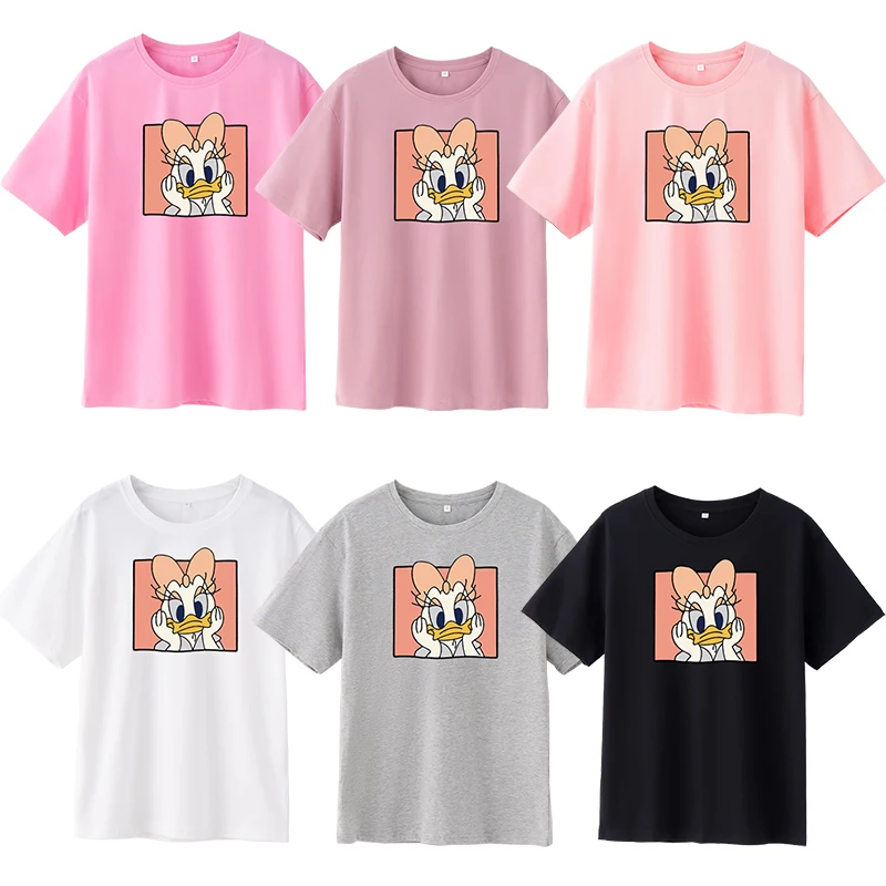 Cartoon Disney Printed T-Shirt New 16 Colors Fashion Round Neck Cotton Short Sleeves Fashion Classic Loose Top Women's Clothing
Cartoon Disney Printed T-Shirt New 16 Colors Fashion Round Neck Cotton Short Sleeves Fashion Classic Loose Top Women's Clothing