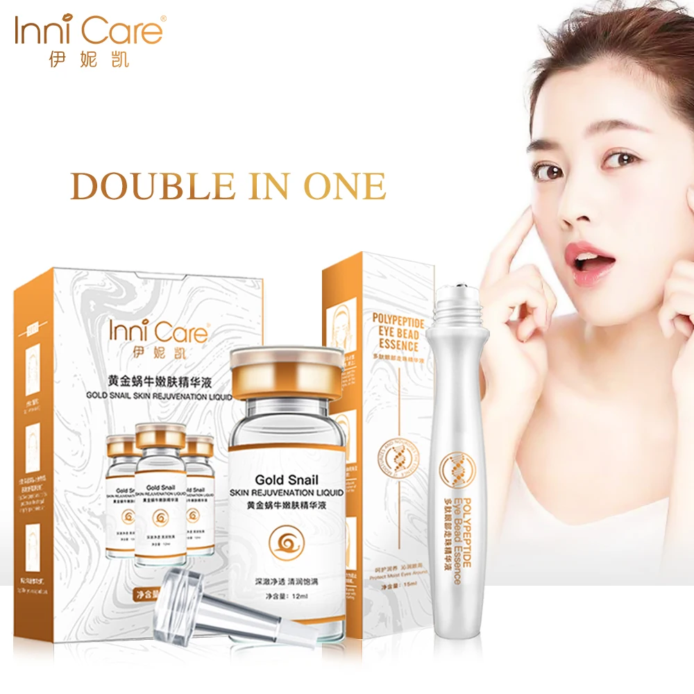 Korean Cosmetics Facial Products Kit Cleaning Beauty Health Snail Serum + Roll Eye Cream Anti Aging Makeup Skin Care Sets
Korean Cosmetics Facial Products Kit Cleaning Beauty Health Snail Serum + Roll Eye Cream Anti Aging Makeup Skin Care Sets