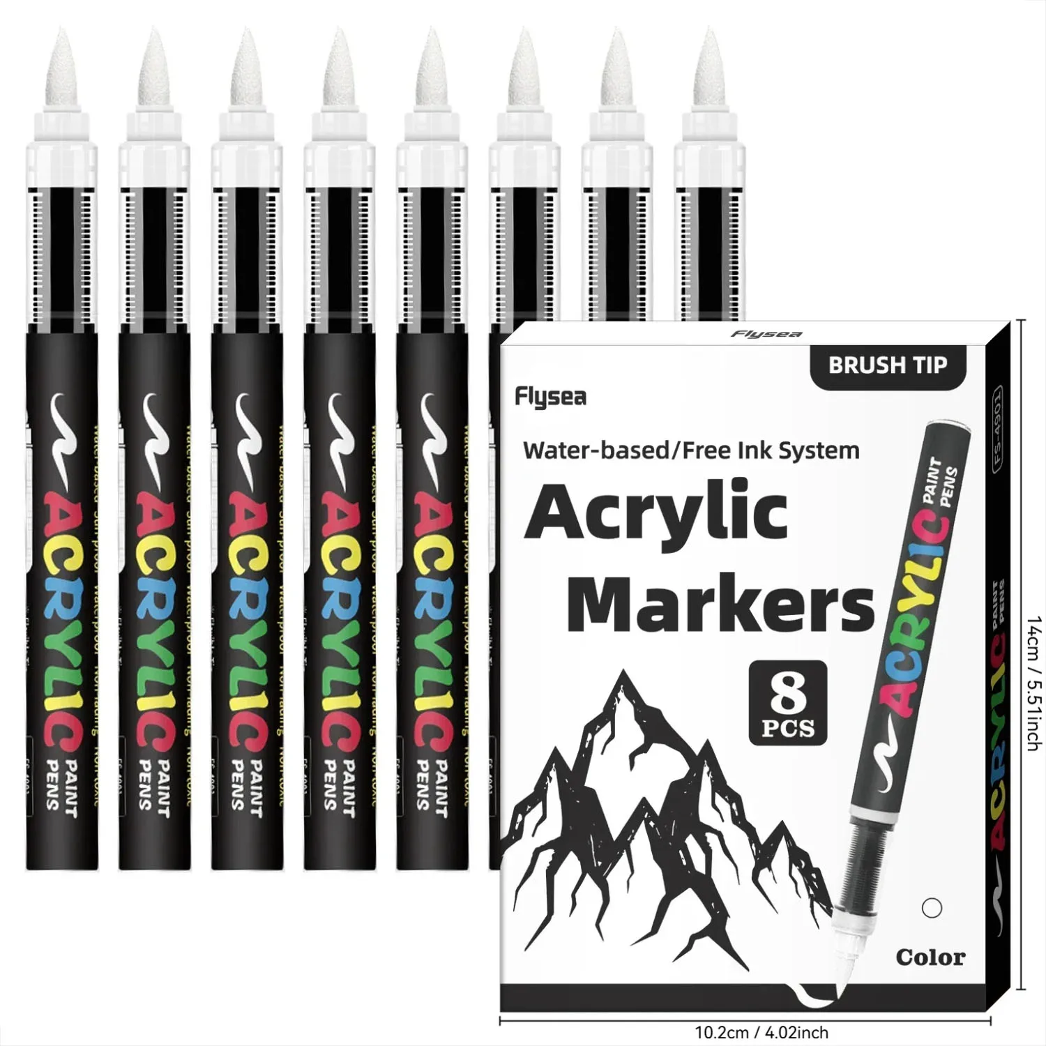Набор из 8 чёрно-белых акриловых маркеров
Набор из 8 чёрно-белых акриловых маркеров