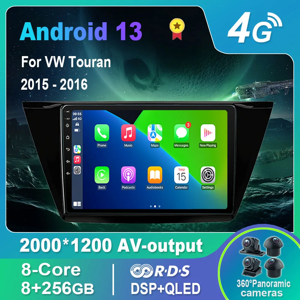 Автомагнитола на Android 13,0/Мультимедийный видеоплеер для VW Touran 2015-2016 GPS QLED Carplay DSP 4G WiFi Bluetooth
Автомагнитола на Android 13,0/Мультимедийный видеоплеер для VW Touran 2015-2016 GPS QLED Carplay DSP 4G WiFi Bluetooth